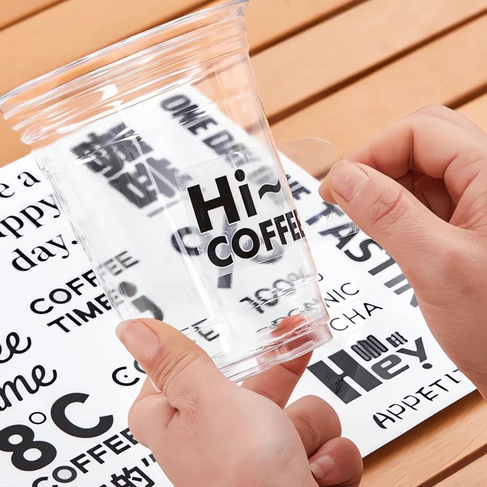 Coffee Cup Labels — Brand Mockup