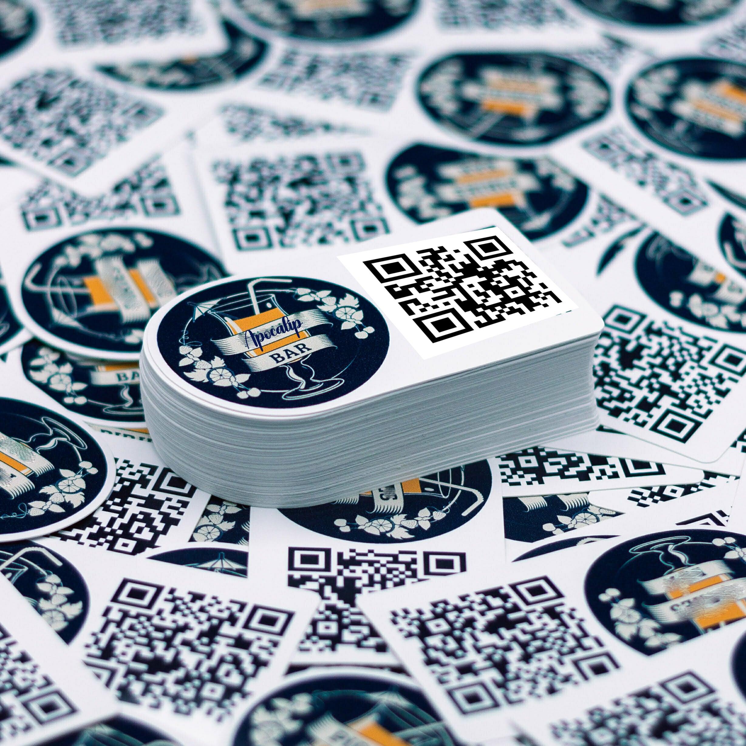 QR Code Stickers — Packaging